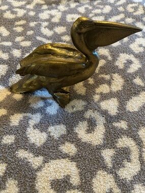 West Elm Pelican Brass Object/Doorstop